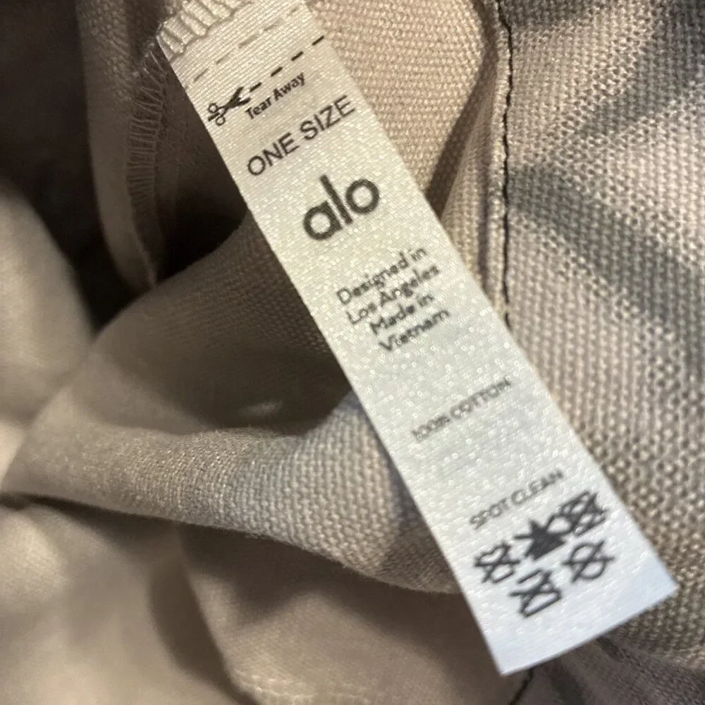 Alo Yoga Gray White Oversized Tote Bag Tie Die - Picture 4 of 5